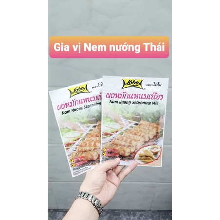 [Lobo Thái] Gia vị làm nem nướng / chạo tôm thịt gói 70g. Nam Nuong Seasoning Mix. NK chính hãng