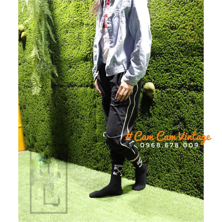 TẤT CAO CỔ NAM VỚ CAO CỔ NỮ  THỂ THAO ULZZANG UNISEX ĐEN TRẮNG CỔ CHỮ X