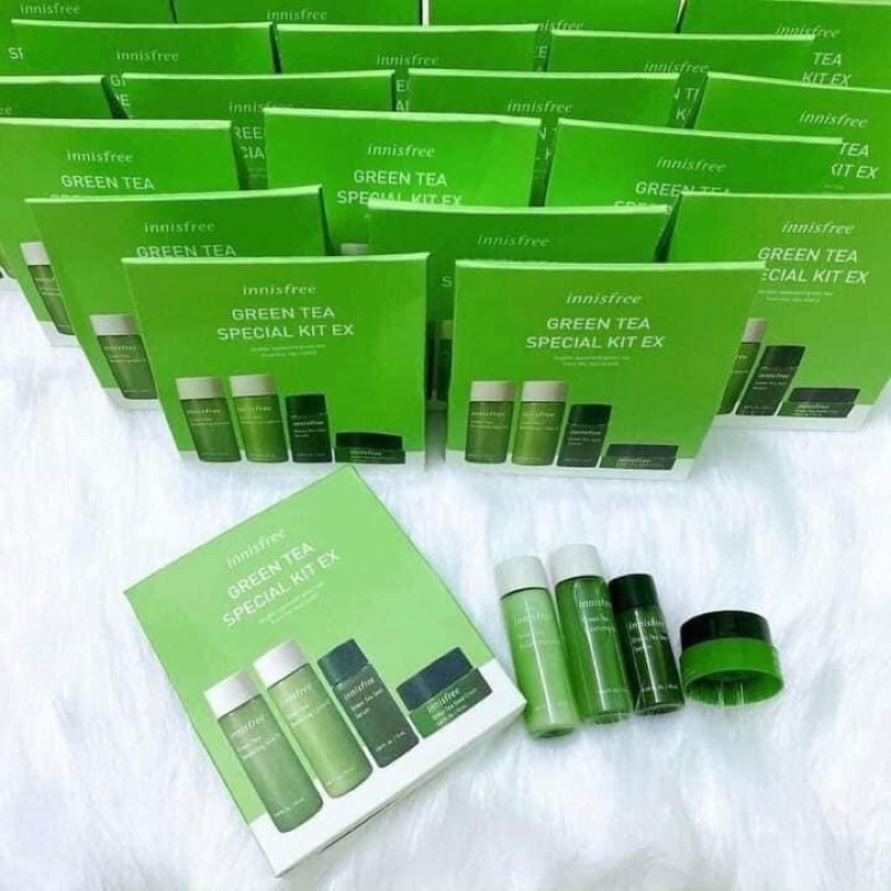 Set dưỡng da trà xanh 4 món Innisfree