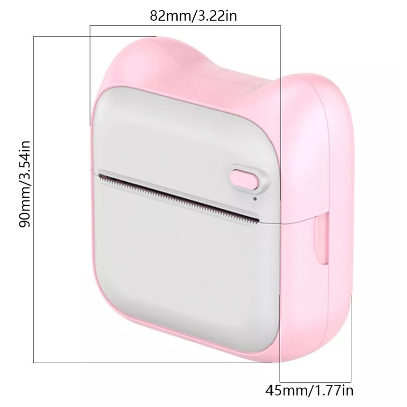 Máy In Nhiệt Cầm Tay Bluetooth Mini Gos In Ảnh Tài Liệu Cho Trẻ Em, Học Sinh, Sinh Viên- Tặng 3 cuộn giấy