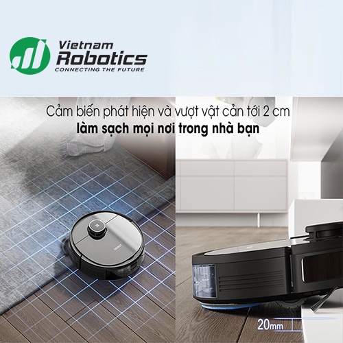 Robot hút bụi lau nhà Ecovacs Deebot OZMO 950 - Bản Quốc Tế-Tự động-Thông Minh - Bảo Hành 12Tháng - App Tiếng Việt