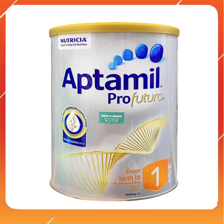 Sữa Aptamil Úc số 1 Profutura 900g (trẻ từ 0 - 6 tháng),giúp bé phát triển toàn diện, cân nặng, chiều cao, hệ tiêu hóa.