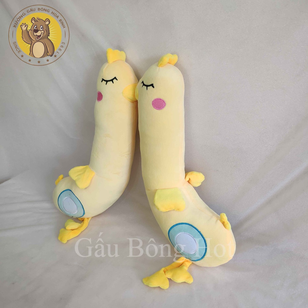 Gấu Bông Gà Vàng - Gà Ôm Dài Cute ❤️Xưởng Gấu Hoa Bình❤️