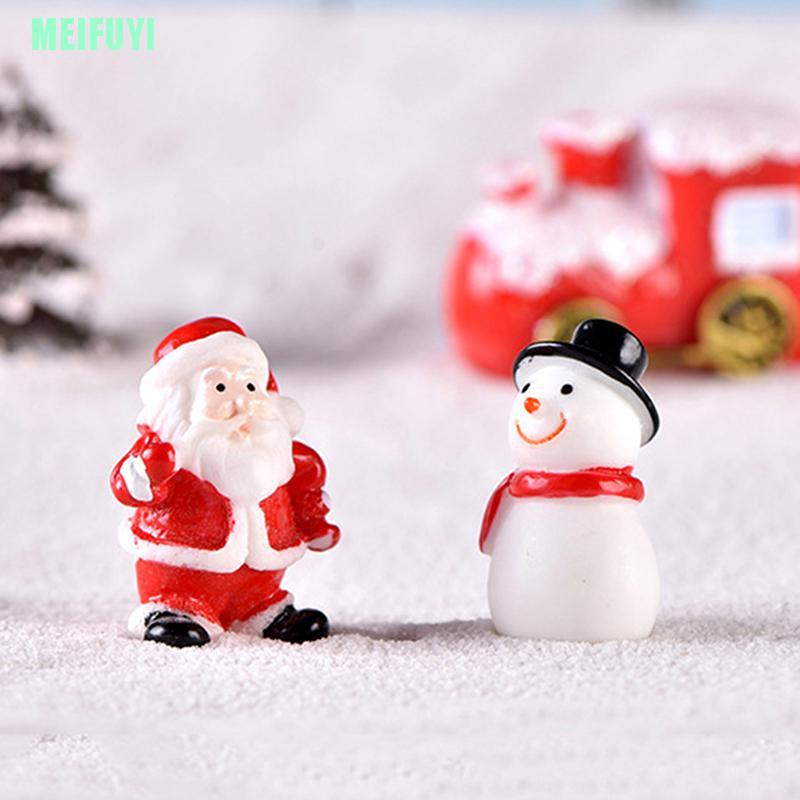 Mô Hình Ông Già Noel / Người Tuyết Mini Dễ Thương Trang Trí Sân Vườn