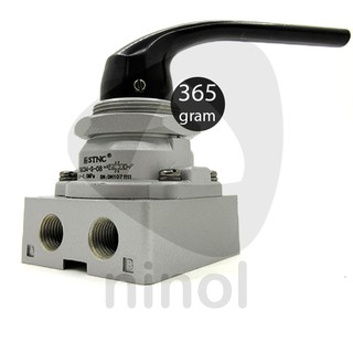 Van gạt tay khí nén 4 cửa 3 vị trí STNC TGC điều khiển xylanh khí nén