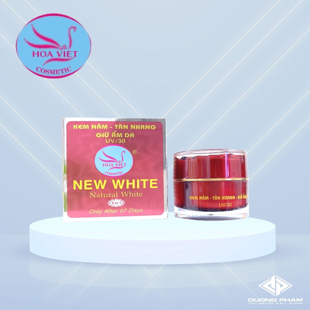 Kem trI nám, tàn nhang, giữ ẩm, chống nắng UV/30 New White Hoa Việt | BigBuy360 - bigbuy360.vn