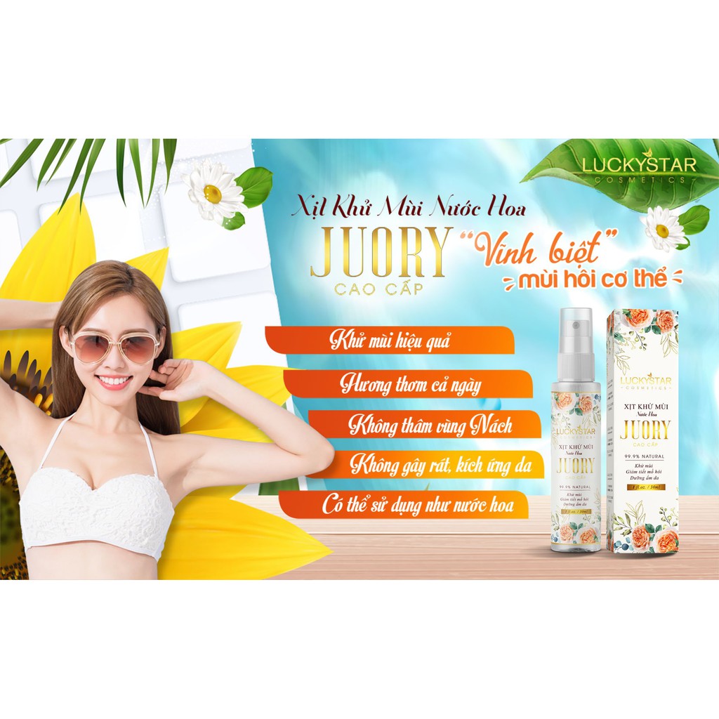 Xịt Khử Mùi Cao Cấp Lucky Star 2 trong 1 – Hương Nước Hoa - 30ml