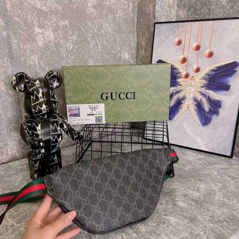 Túi Đeo Chéo GC Logo Đỏ Cực Hot Cho ACE - Túi Đeo Unisex GC Đen Chữ Đỏ Cao Cấp