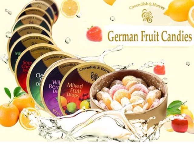 Kẹo hộp thiếc C&H  Đức