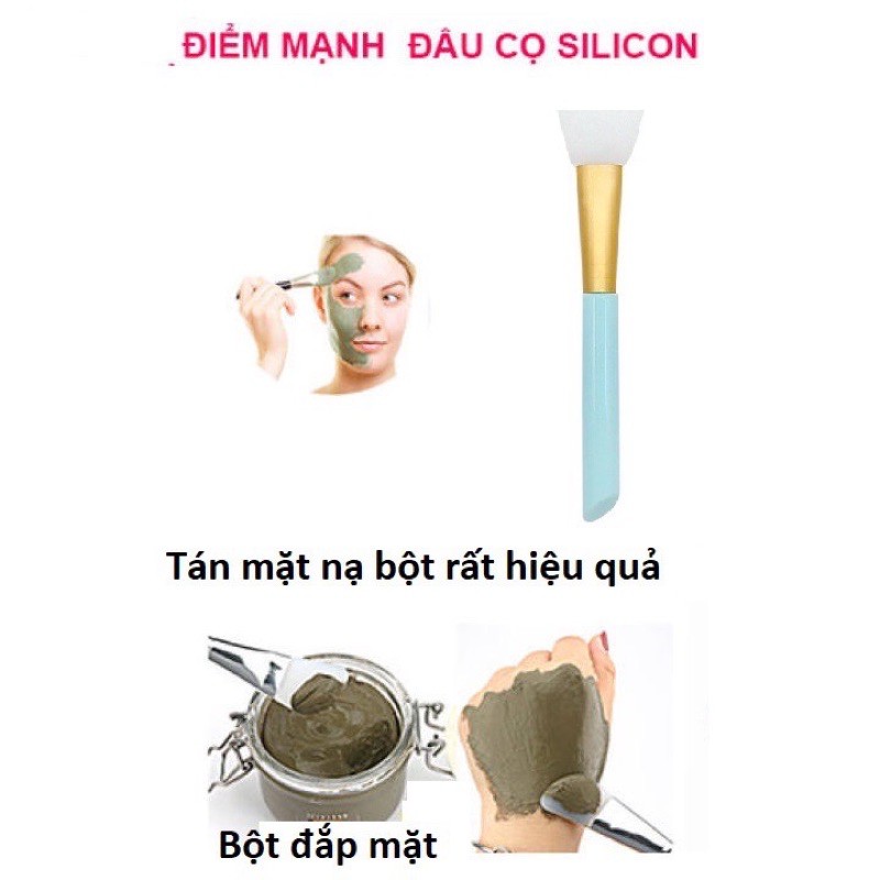 Cọ Sisicon Đắp Trộn Mặt Nạ Bột Tán Kem Cọ Nhựa Dẻo Quét Mặt Nạ Dưỡng Da Dụng Cụ Chăm Sóc Da Mặt