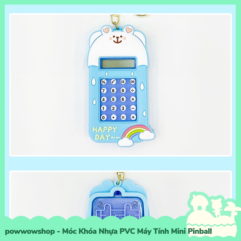 [Sẵn VN - Hỏa Tốc] Móc Khóa Nhựa PVC Kiểu Dáng Calculator Mini, Máy Pinball