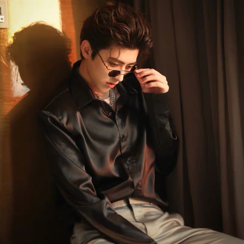 Sơ mi nam tay dài lụa satin sang trọng, lịch lãm