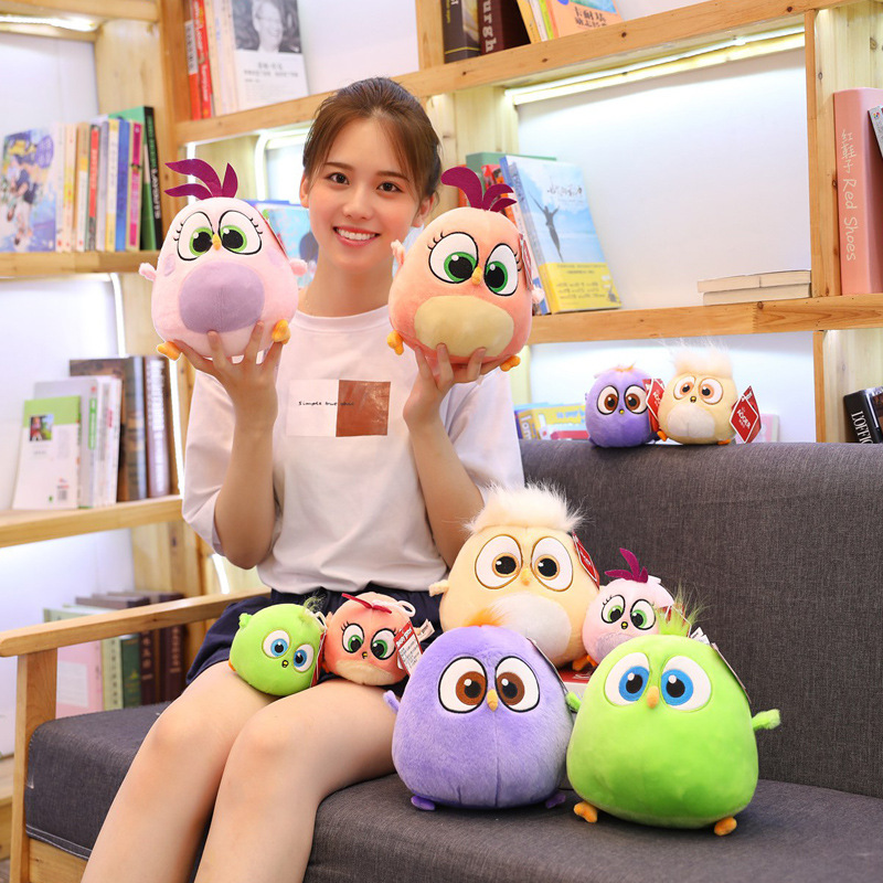 2 đồ chơi nhồi bông Hình Angry Bird