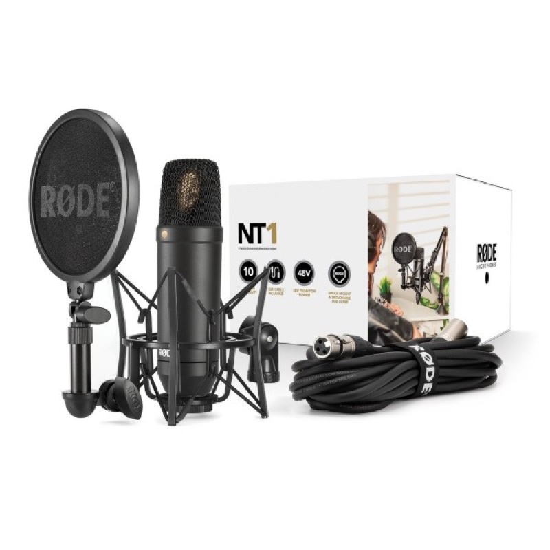 Micro Condenser 48v Rode NT1 KIT - Mic thu âm livestream cao cấp Rode NT1-Kit
