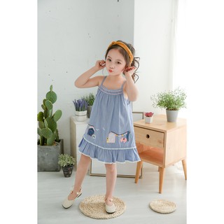 Đầm hai dây bé gái D11