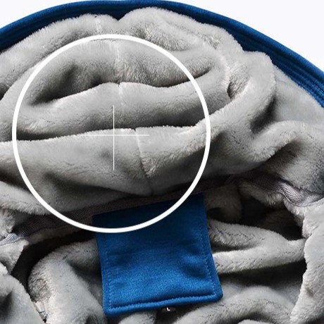 Áo khoác nam nỉ lót lông có mũ thời trang 611 đen | BigBuy360 - bigbuy360.vn