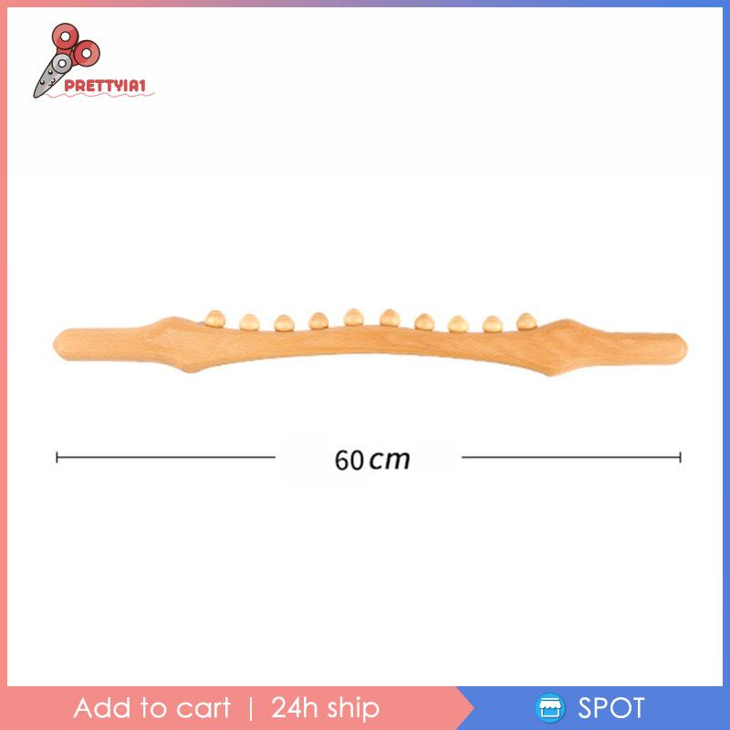 [Prettyia1] Gậy Mát Xa Gua Sha Bằng Gỗ Giúp Thư Giãn Cơ Bắp