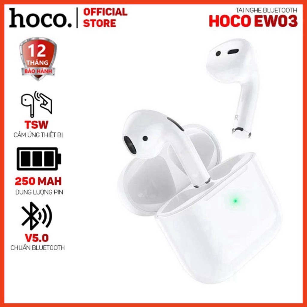 Tai Nghe Bluetooth Hoco EW03/DEW03PRO. Chống ồn,Cảm Biến,Định vị, Đổi Tên.Dùng Cho IOS và Androi.6789