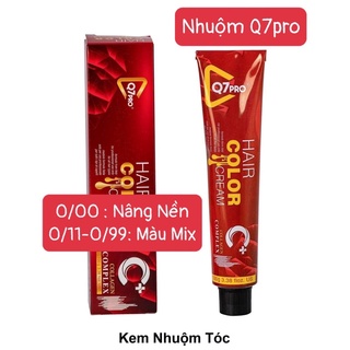 Thuốc nhuộm tóc q7pro mã màu 0/00: nâng nền và màu mix