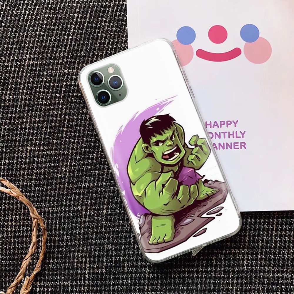 Ốp Lưng Mềm Trong Suốt In Hình Người Khổng Lồ Xanh Hulk Cho Realme Nro 20 C17 C12 C11 C15 C3 C2 3 3i Pro