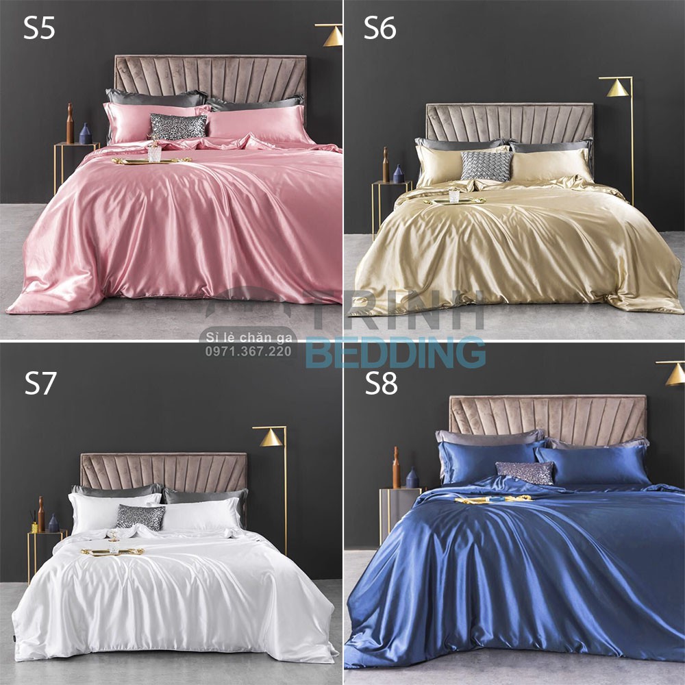 BỘ DRAP PHI LỤA MỊN MÁT CAO CẤP TRINHBEDDING