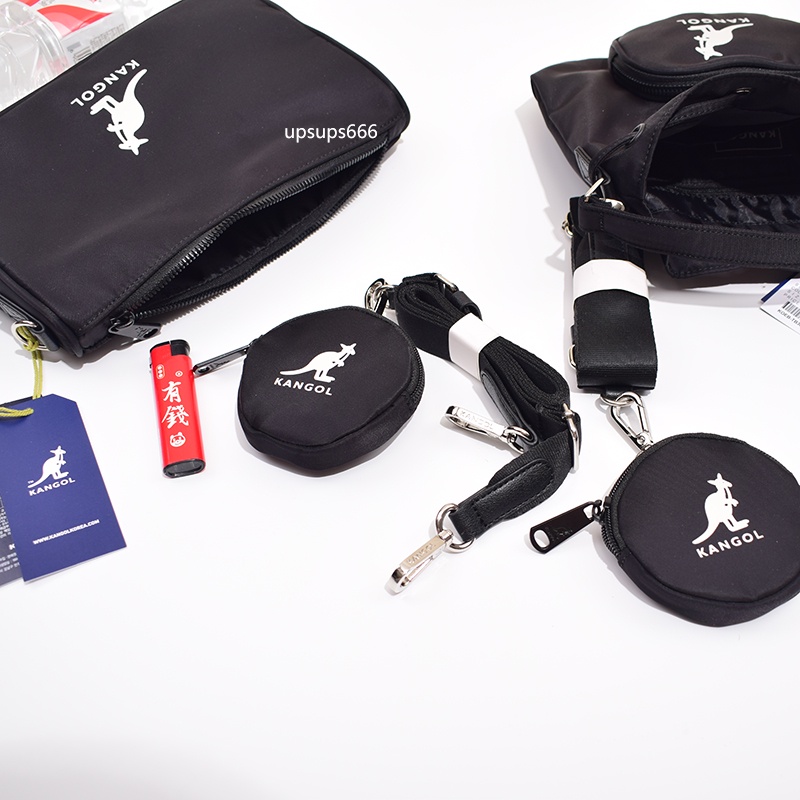 Kangol Túi Đeo Chéo Bằng Nilon Dáng Xô Vuông Nhỏ Phong Cách Hàn Quốc Xuân Hè Chống Thấm Nước Cho Mẹ Và Bé
