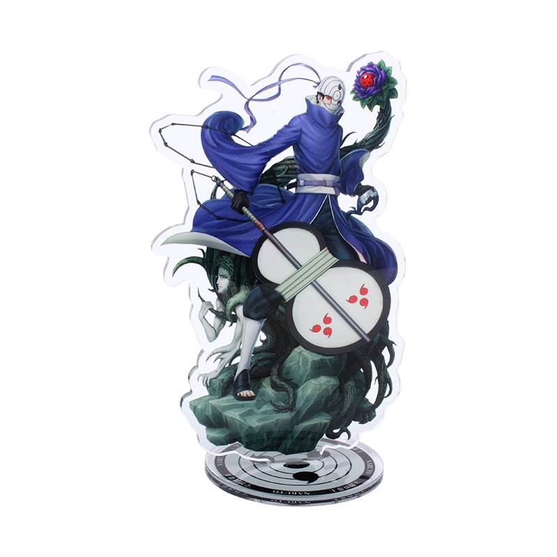 Mô hình nhân vật Naruto Uchiha Sasuke bằng acrylic trong suốt để bàn trang trí độc đáo