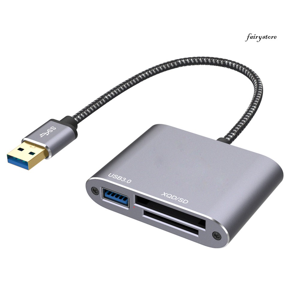 Đầu Đọc Thẻ Nhớ Fs + Usb 3.0 Xqd Micro-sd Đa Năng