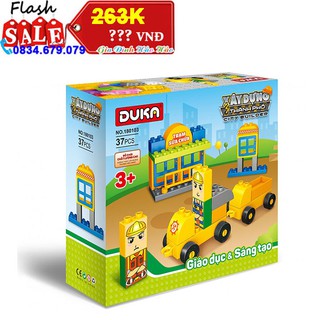 [CLEARANCE SALE] ĐỒ CHƠI GHÉP HÌNH - XÂY DỰNG THÀNH PHỐ DUKA - CHO BÉ 3-6 TUỔI