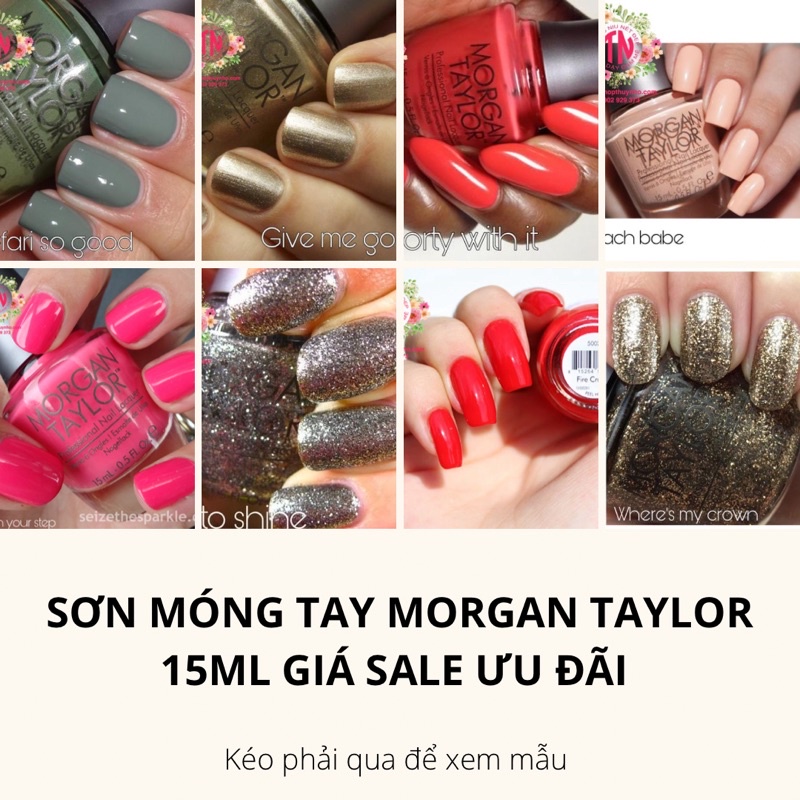 [GIÁ SALE ƯU ĐÃI] Sơn thường siêu bóng cao cấp Morgan Taylor hàng Mỹ xách tay 15ml