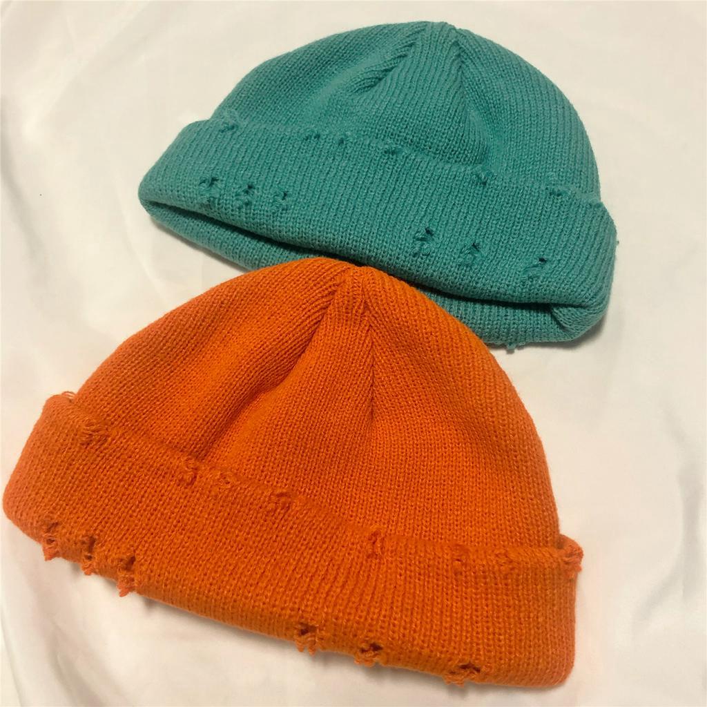 Mũ Len Dệt Kim Thiết Kế Rách Phong Cách Hàn Quốc 22141