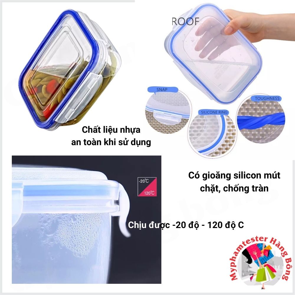 Bộ hộp đựng thực phẩm, Hộp bảo quản thức ăn tiện lợi (đủ kích thước và kiểu dáng)