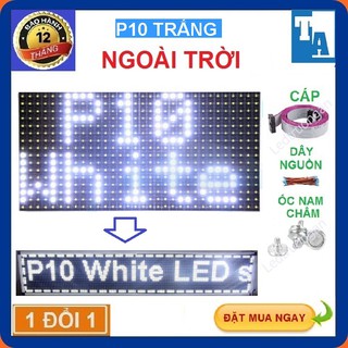 Led ma trận P10, Module led ma trận P10 trắng - 16 x 32 - led matrix trắng làm biển led ma trận chạy chữ