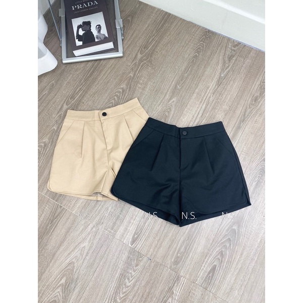 Quần short vải chun lưng