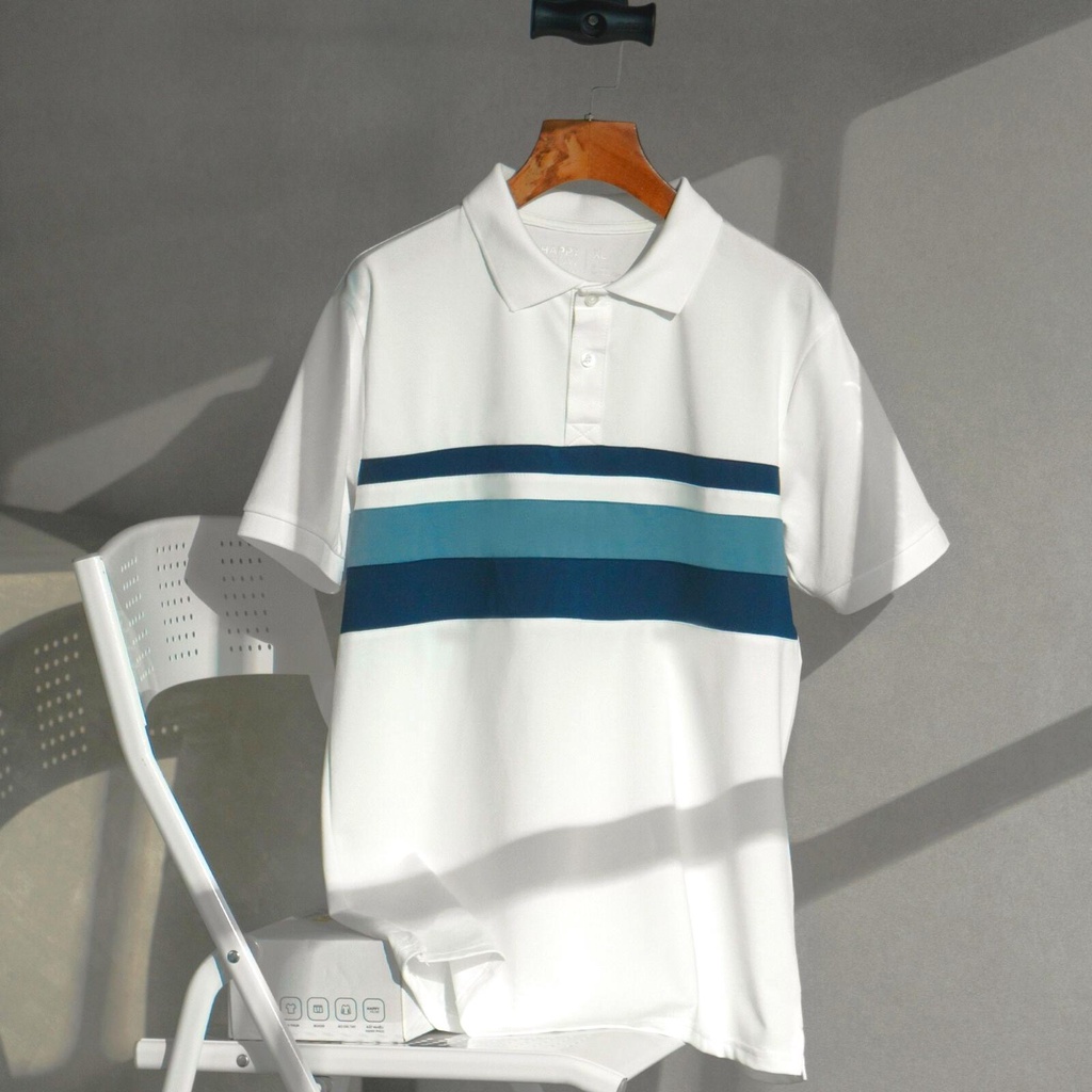 Áo thun Polo nam phối ngang NELUX vải cá sấu Cotton xuất xịn, chuẩn form - LEGEND BOSS