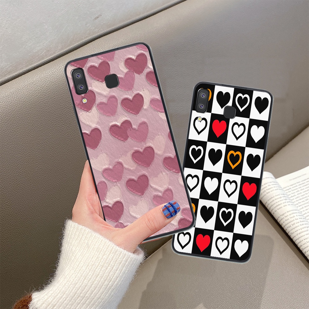 Ốp lưng điện thoại Samsung a8 star trái tim lượn sóng