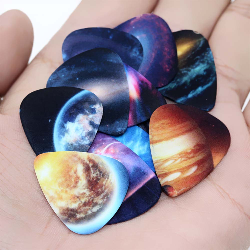 Set 10 Miếng Gảy Đàn Guitar Nhiều Màu 0.46mm 0.71mm 1.0mm
