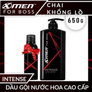 Dầu Gội Cao Cấp X-Men for Boss Intense 650g  tặng Xịt Khử Mùi Cao Cấp Intense 40ml