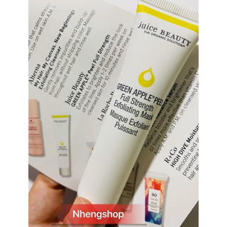 [15ml][ siêu hịn] Mặt nạ tẩy da chết Green Apple Peel Full Strength Exfoliating Mask Juice Beauty
