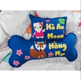 Cặp gối Handmade mèo hello kitty và cáo