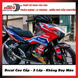 Tem Trùm Winner X Đỏ Xanh Tem Đấu - Thiết kế chỉnh sửa tuỳ ý - Decal Dubai