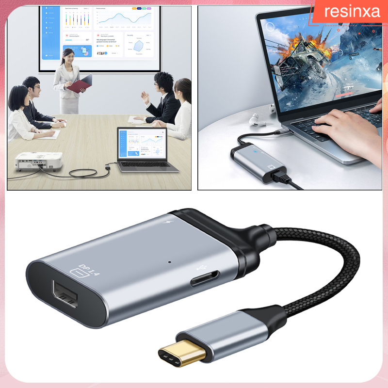 Portable 4 in 1 4K Cable USB 2.0 Type C to HDMI Adapter Mini Hub VGA DP for  Pro HDMI to USB C Adapter