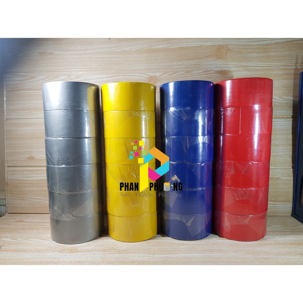 BĂNG KEO BẠC SỢI VẢI NHIỀU MÀU
