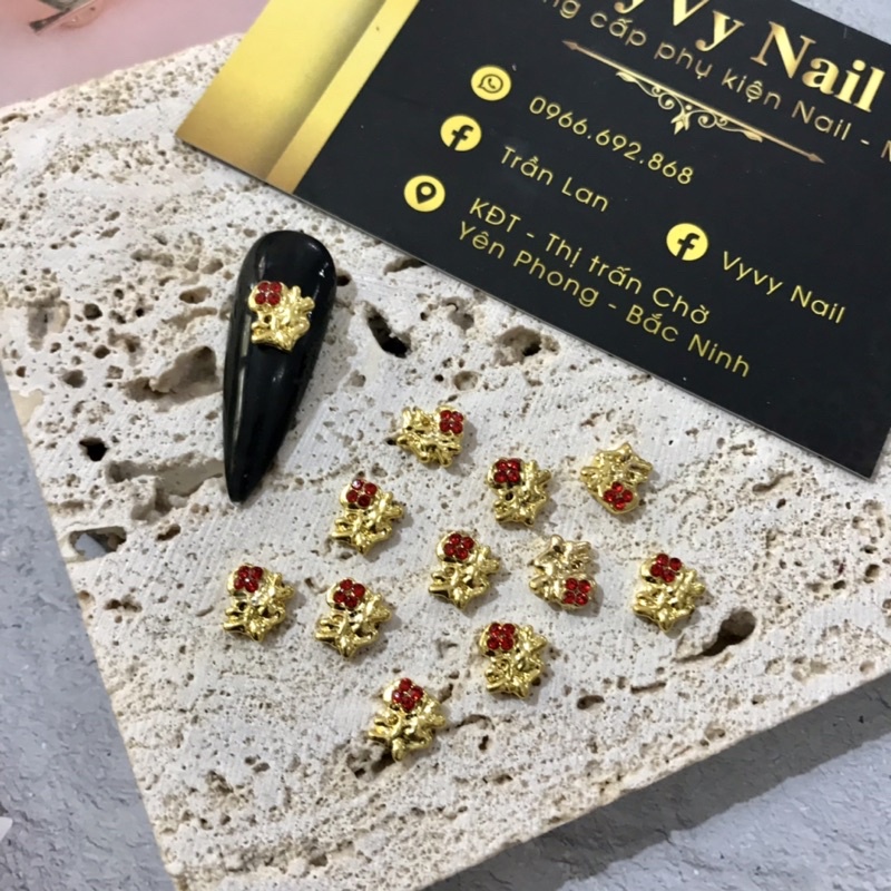 Charm Tết trang trí móng tay