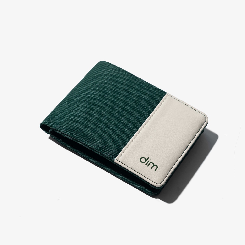 Ví vải phối da unisex DIM Fiber Wallet Ngang - 3 màu