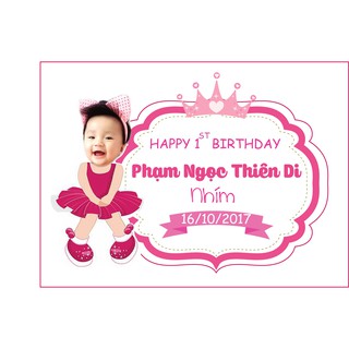 Bảng tên sinh nhật bé gái