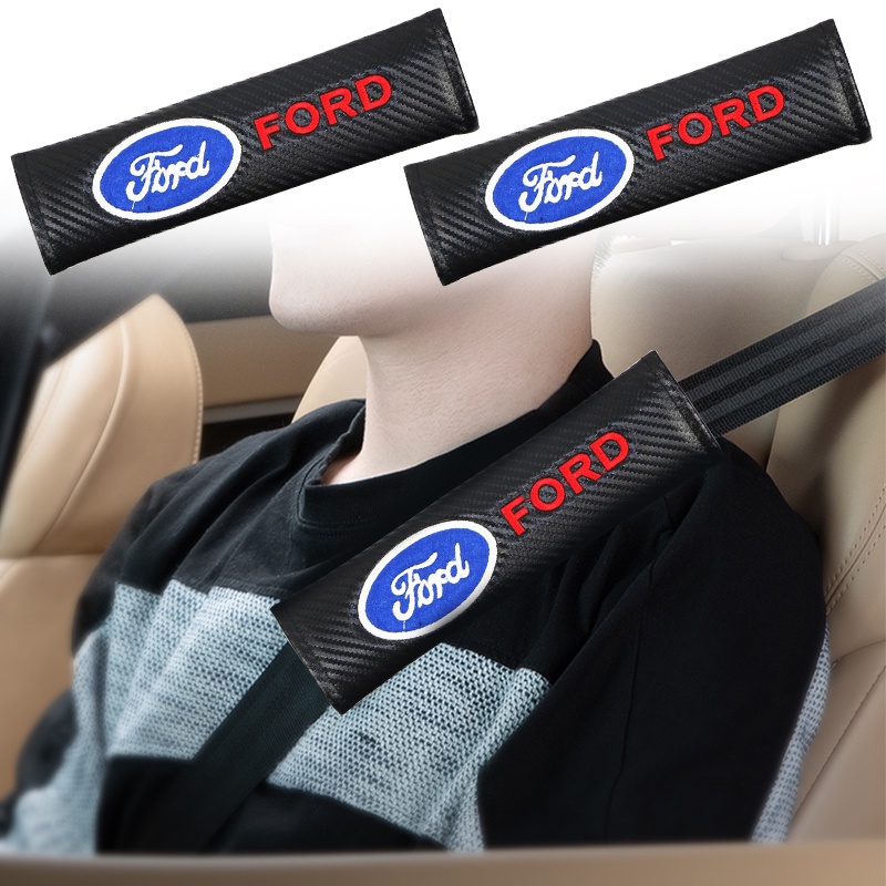 1 Đệm Bọc Dây Đai An Toàn Xe Hơi Bằng Sợi Carbon Cho Ford Kuga Fiesta Focus Mondeo Mk1 Mk2 Mk3 St