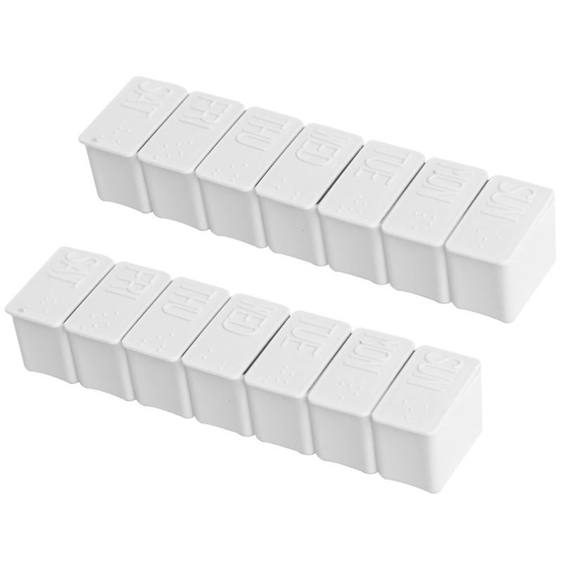 2 Hộp Đựng Thuốc 7 Ngày Tiện Lợi Ốp