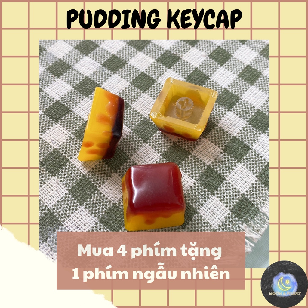 🍮MUA 4 TẶNG 1🍮, PUDDING KEYCAPS/ KEYCAP BÁNH PUDDING R4, R1