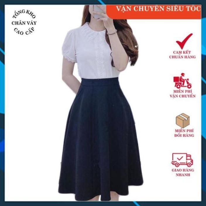 Ảnh Thật - Feedback Chân váy xòe nữ công sở cao cấp đẹp Tổng Kho CV44 đầm xòe túi